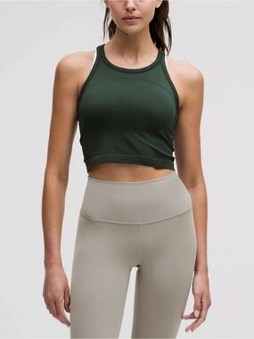 Lululemon Swiftly Tech Cropped Racerback Tank Top 2.0 Sz 4